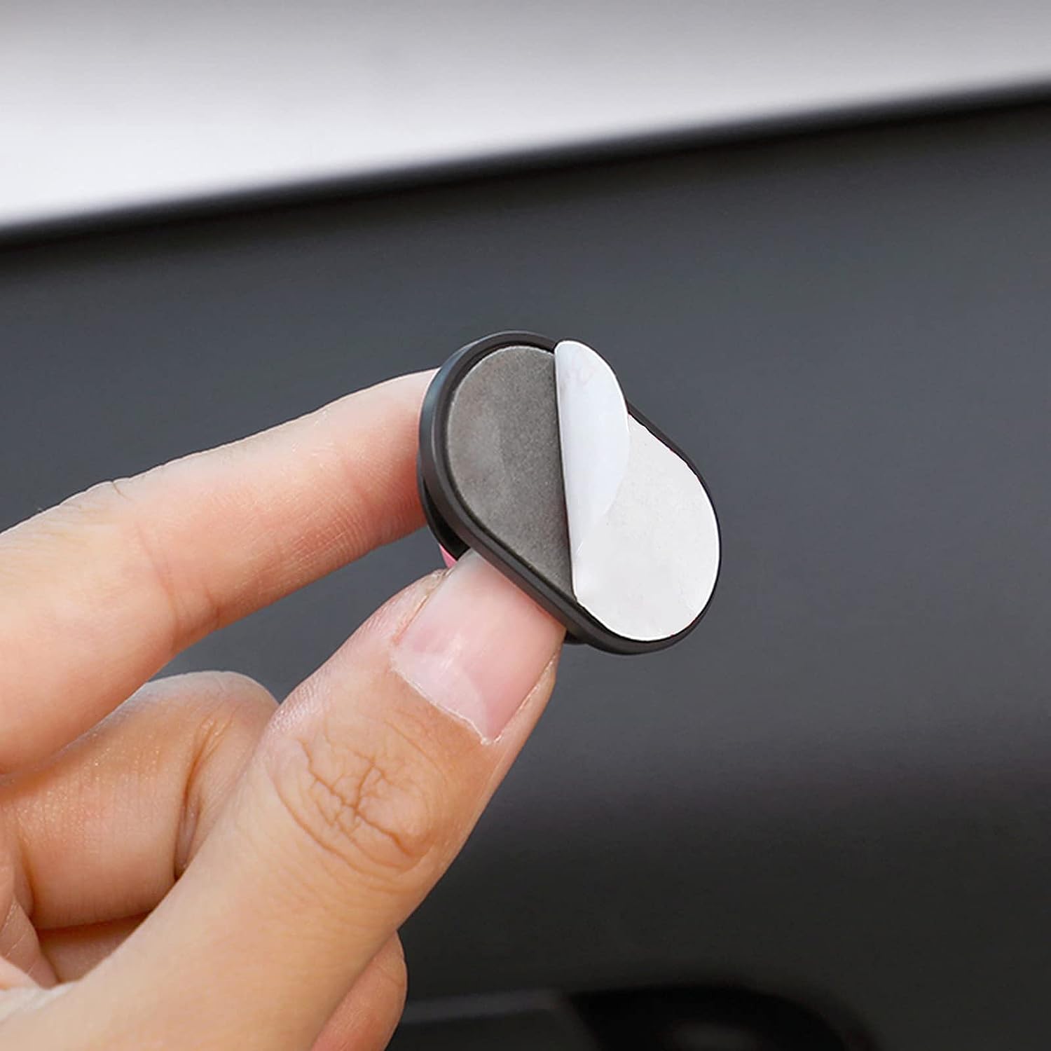 wolpin Car Dashboard Headrest Hook/Hanger Universal Durable Organiser Space Saver for Handbag, Wallets, Grocery Bags Self Adhesive (Cartoon, Pack of 3) - View 3 of 4