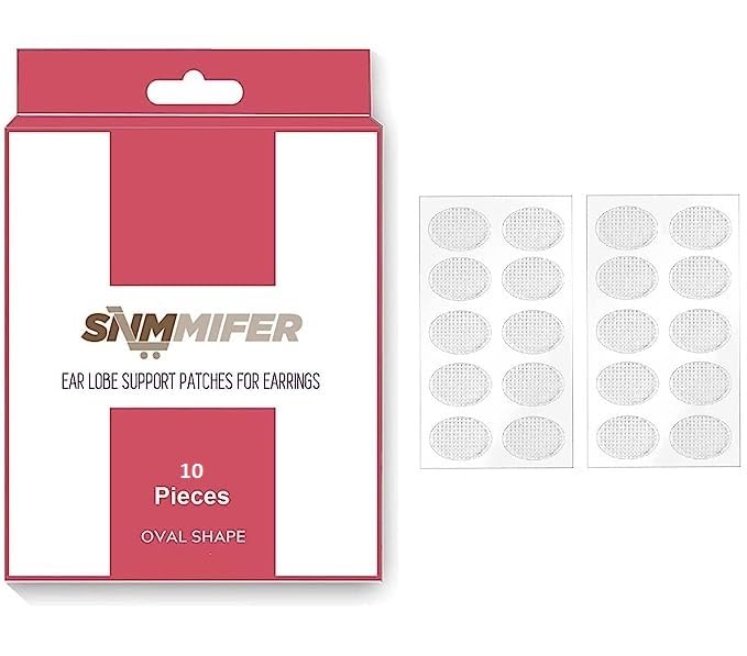 SNMMIFER Ear Lobe Tape/Invisible Ear Lobe Support Patch for Heavy Earrings Invisible Waterproof Stickers for Heavy Earrings Earring Lift Patches for Long Time Wearing Earrings Protect Healthy (10) - Shop at Colombo Mall