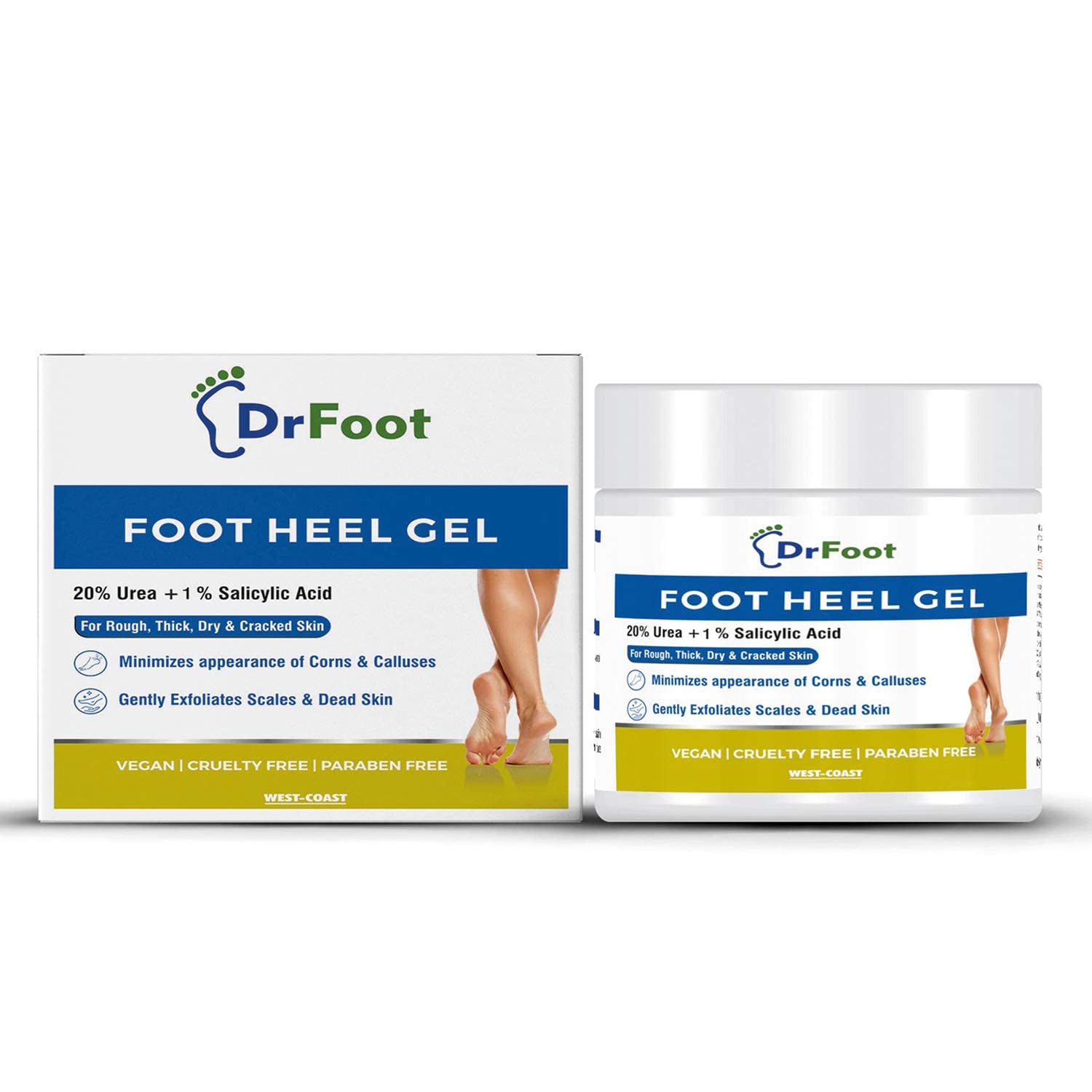 Dr Foot, Foot Heel Gel 20% Urea and 1% Salicylic Acid Moisturizes Callus Cracked Rough Dry Dead Skin and Corns Softens Thick Painful Nails - 100gm - Related product