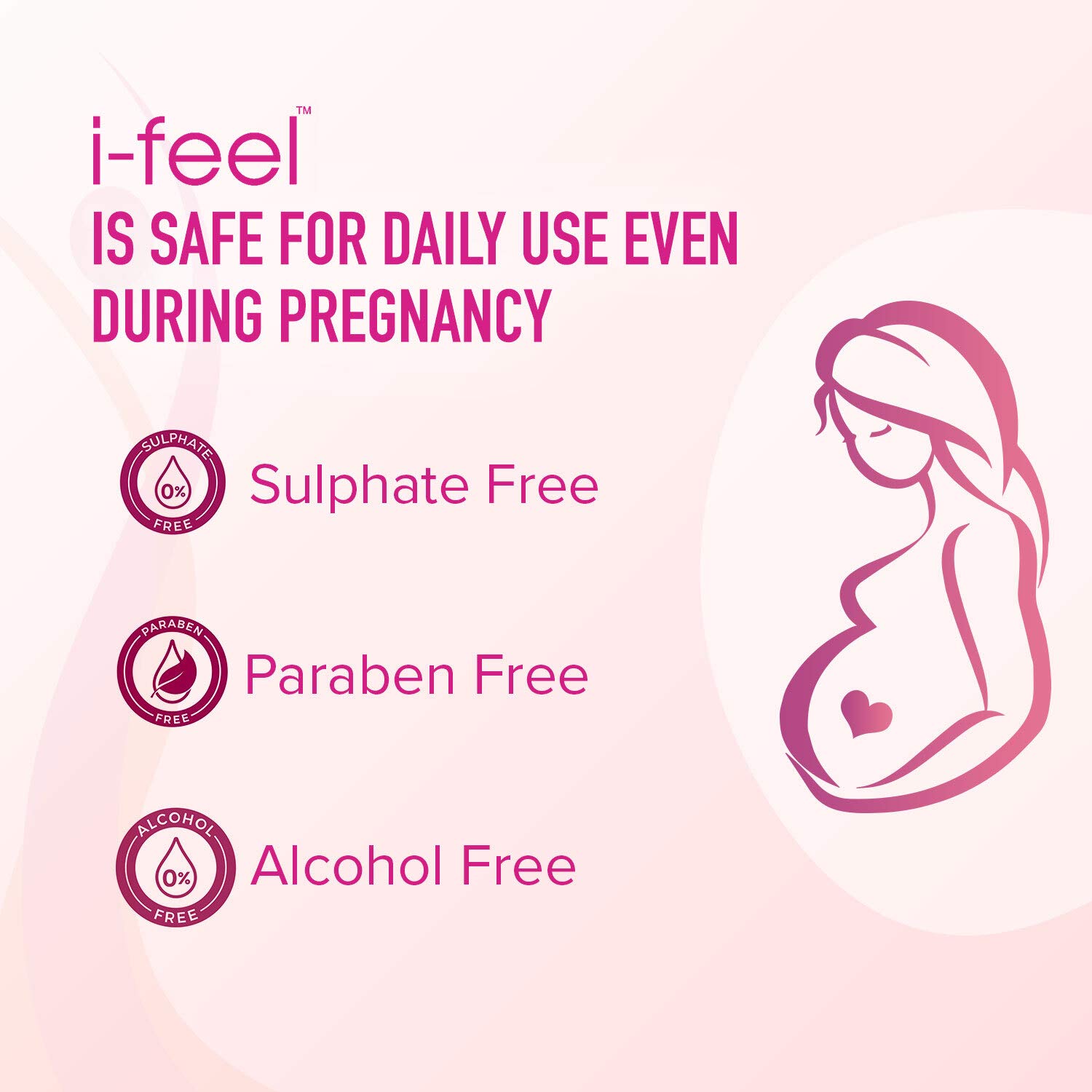 i-feel Gentle Intimate Wash Sensitive Cleanser, Helps maintain Vaginal pH balance, Soothes from Dryness, Itchiness, Irritation and Rashes 100 ml - View 2 of 3