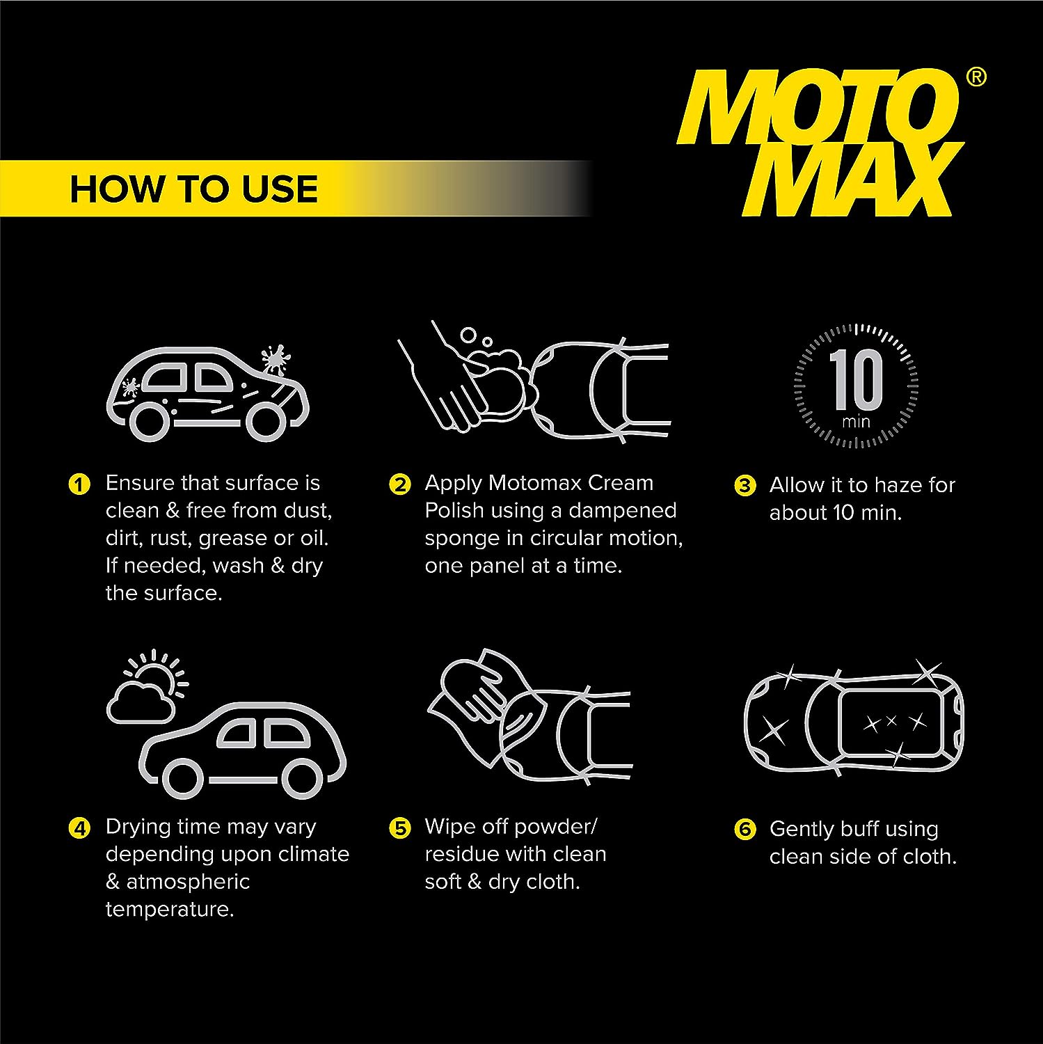 Cream Polish (60 gm) with Carnuba Wax| Clean Polish Shine Cars, Bike, Motorcycle| Long term Protection from pollutant, rain water repellant | Shine painted, plastic and metal surfaces - View 3 of 4