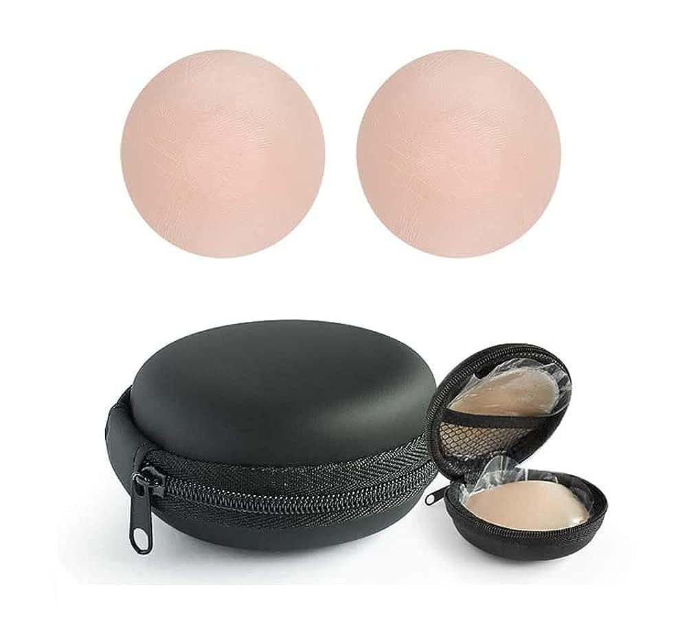 dclub Nipple Covers Reusable Comfortable & Natural Invisible Adhesive Silicone Pasties for Women, Round (Skin) - Shop at Colombo Mall