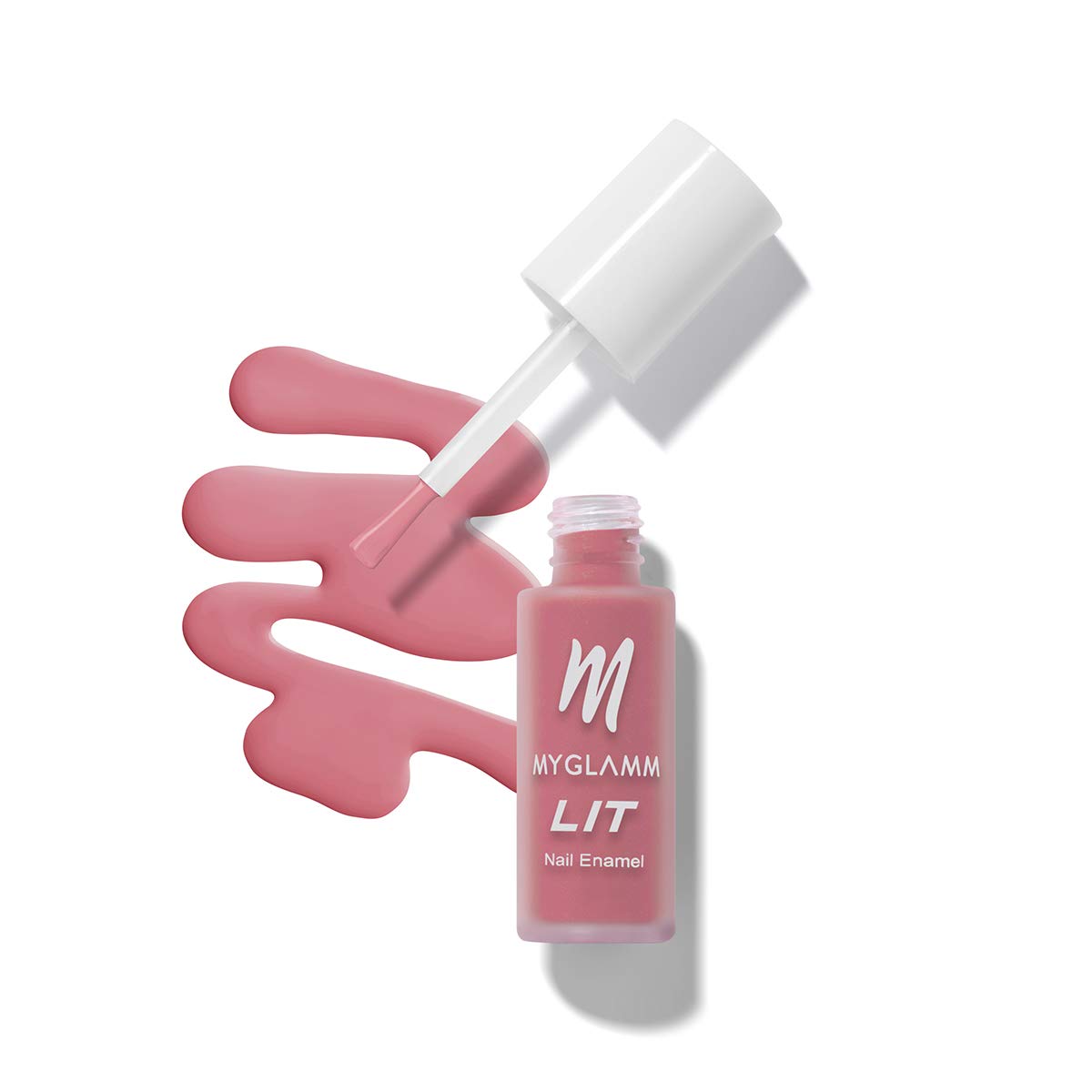 MyGlamm LIT Matte Nail Enamel-Og (Pink)- Nail Polish | Nail Paint | Long Lasting | Chip Resistant | Matte Finish - View 3 of 3