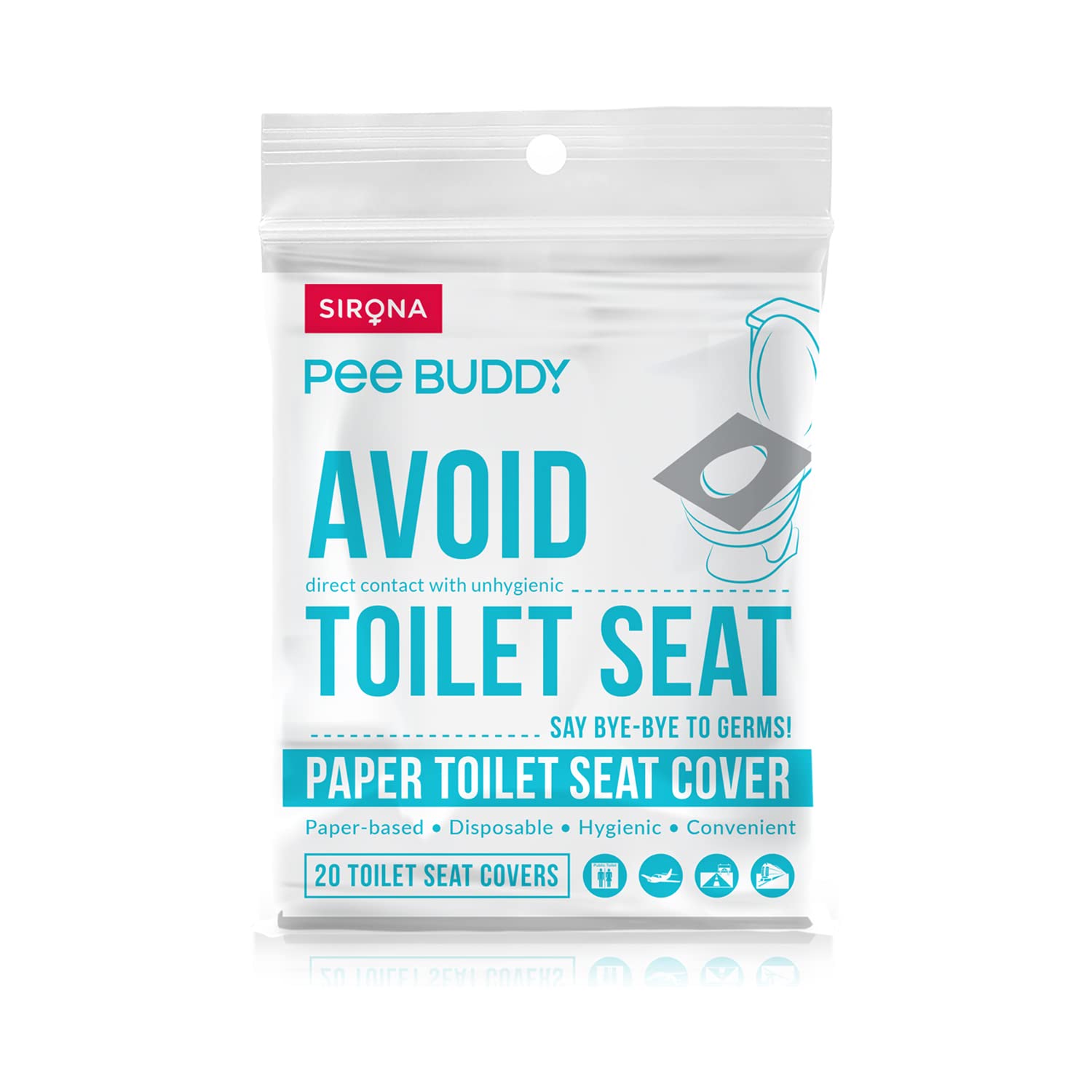 PEE BUDDY Disposable Toilet Seat Covers - 20 Sheets | No Direct Contact with Unhygienic Seats | Easy To Dispose | Nature Friendly | Must Have for Women and Men - Shop at Colombo Mall