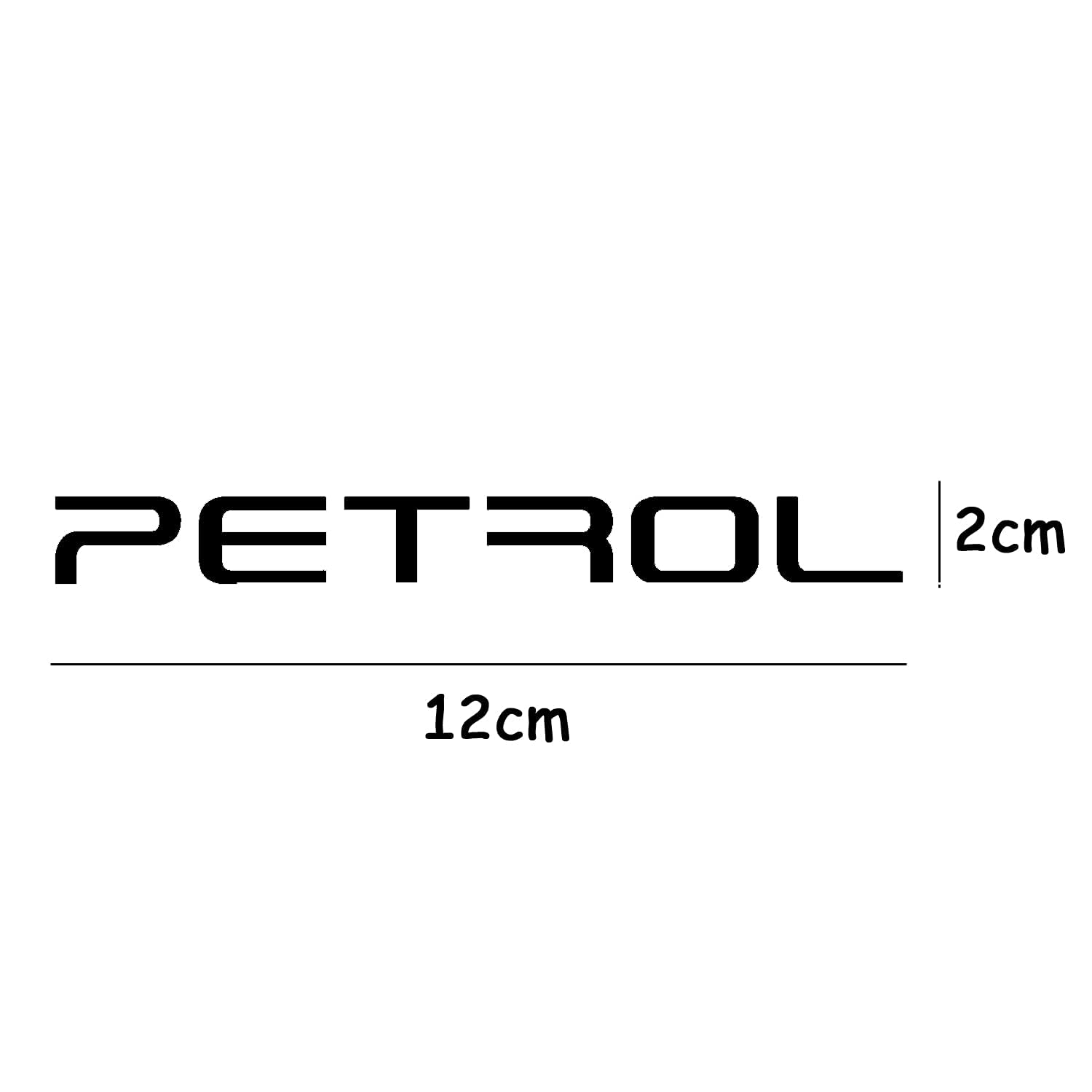 Petrol Sticker for Car Fuel Tank, Branded self Adhesive Vinyl Sticker(12cm X 2cm) Black1 - View 4 of 4