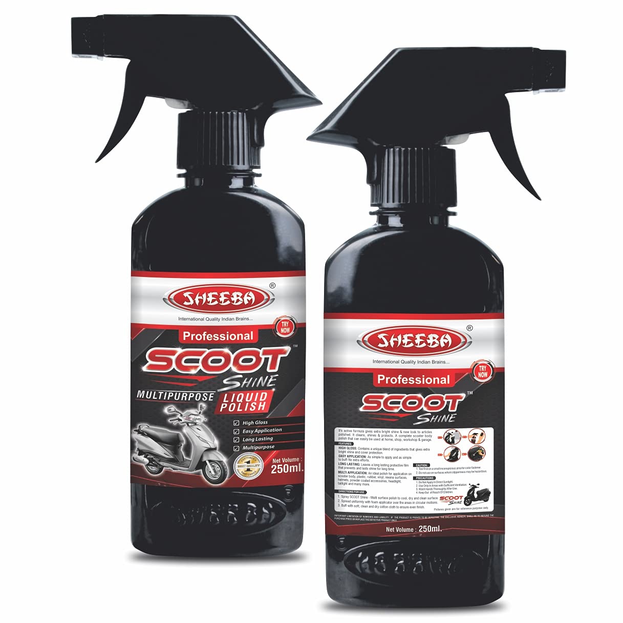 Scoot Shine: Multisurface Scooter Scooty Liquid Spray Polish 250 ml, Multicolour - View 4 of 4