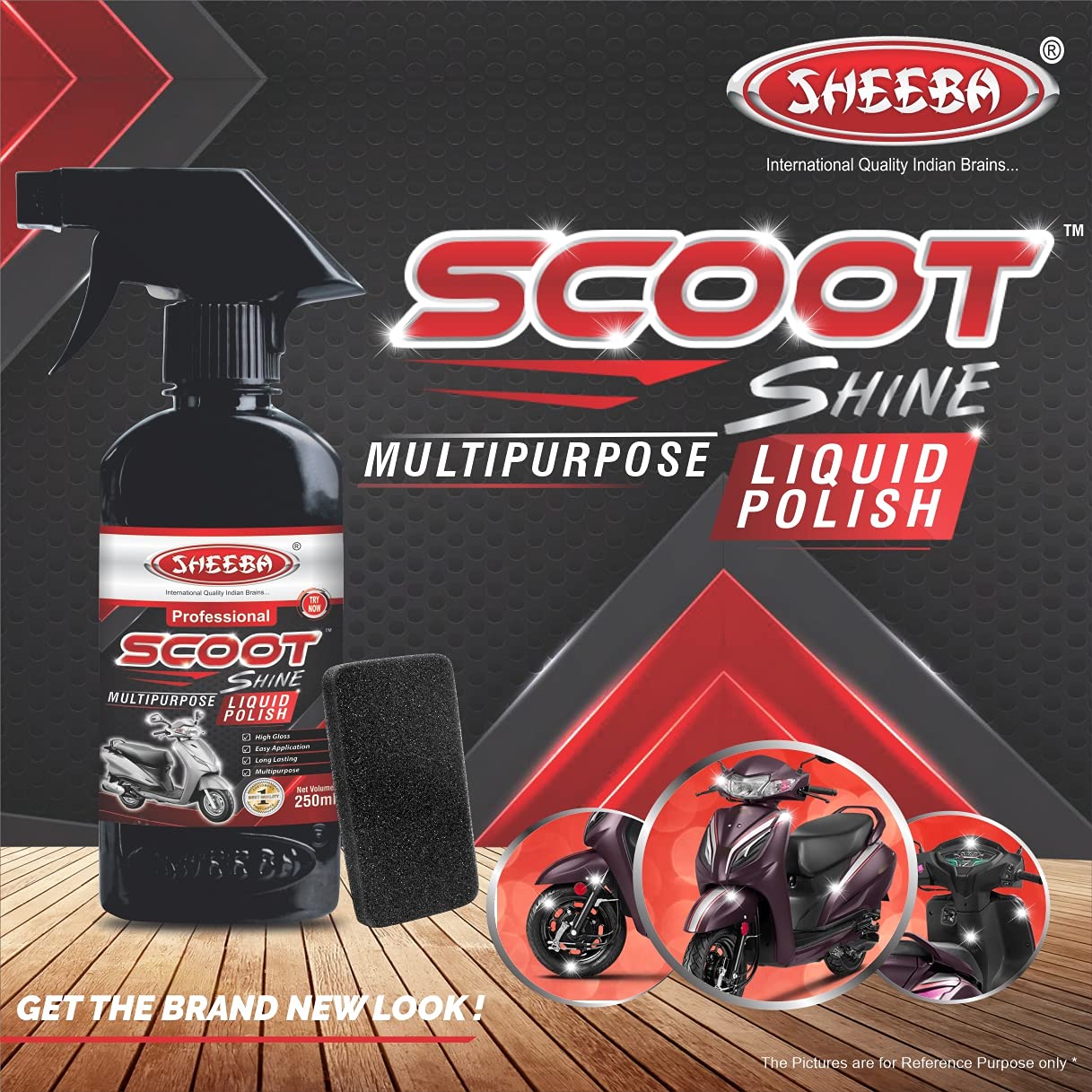 Scoot Shine: Multisurface Scooter Scooty Liquid Spray Polish 250 ml, Multicolour - Related product