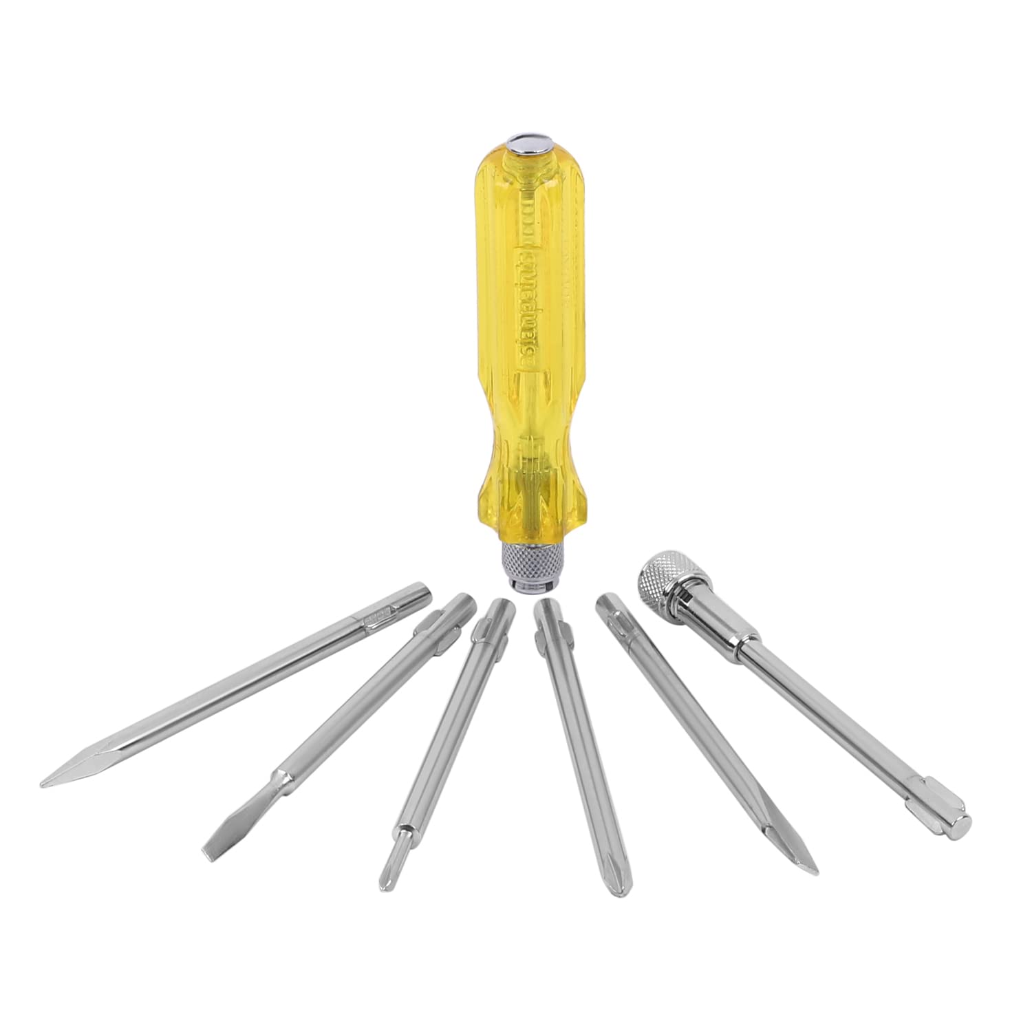 TruCare 6-in-1 Pc Screw Driver Kit With 2 Flat Blades, 2 Phillips Head, 1 Round Poker Bar, Extension Rod| Multi-purpose Tool Set - View 3 of 3