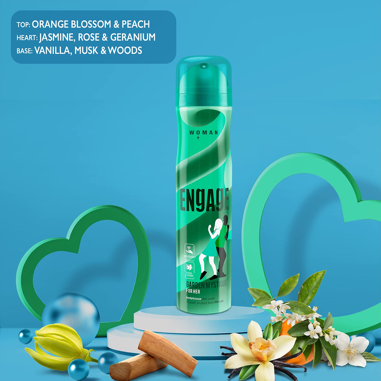 Garden Mystique Deodorant for Women, Spicy and Woody, Skin Friendly, 150ml - Shop at Colombo Mall