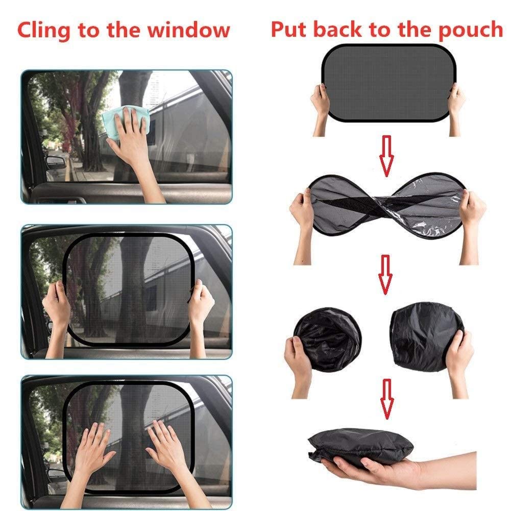Car Sun Shade for Side Windows (Black 2) - View 3 of 4