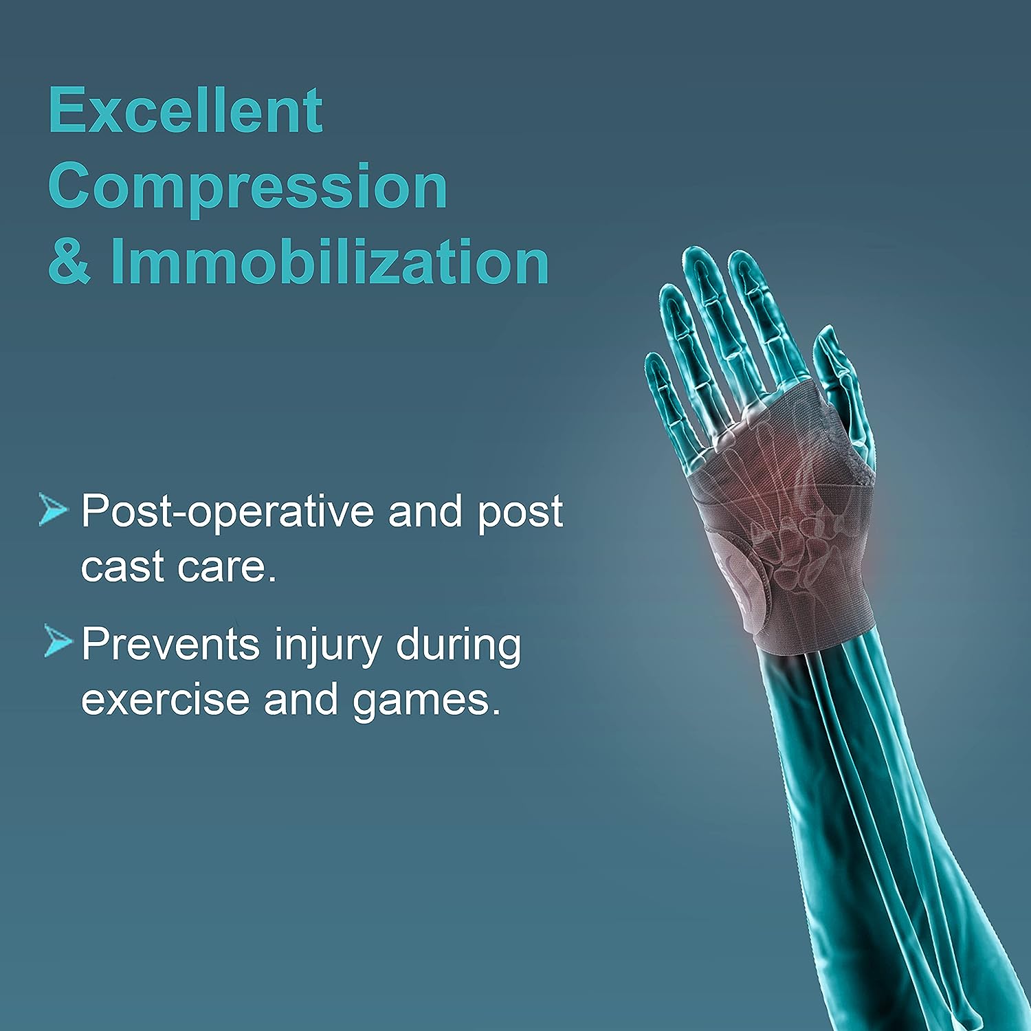 Tynor Wrist Brace with Thumb for wrist support, Grey, Universal Size, Non toxic,1 Unit - View 4 of 5