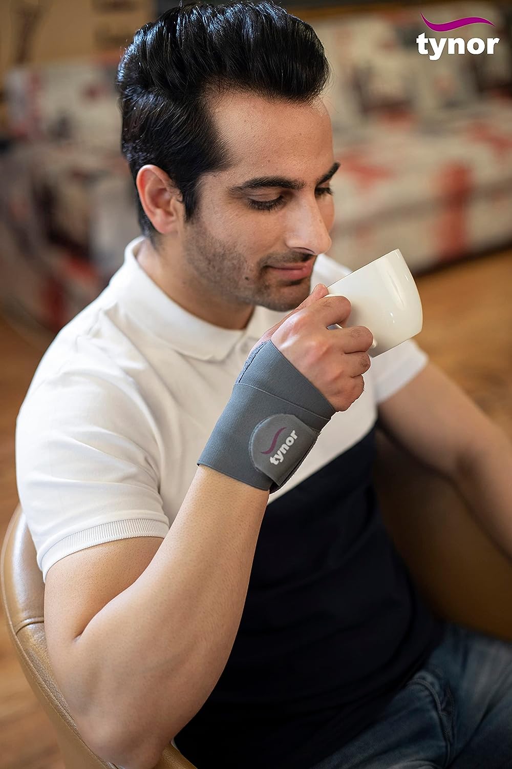 Tynor Wrist Brace with Thumb for wrist support, Grey, Universal Size, Non toxic,1 Unit - Shop at Colombo Mall