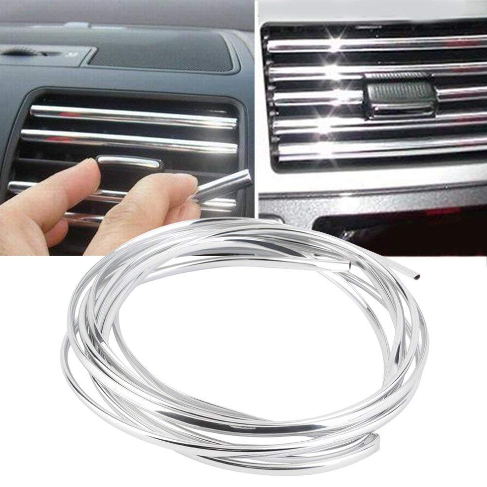 U Shape DIY Rope Car Interior Exterior Styling Air Vent Grille Decoration Strip Moulding Rope (3 Meters) - Shop at Colombo Mall