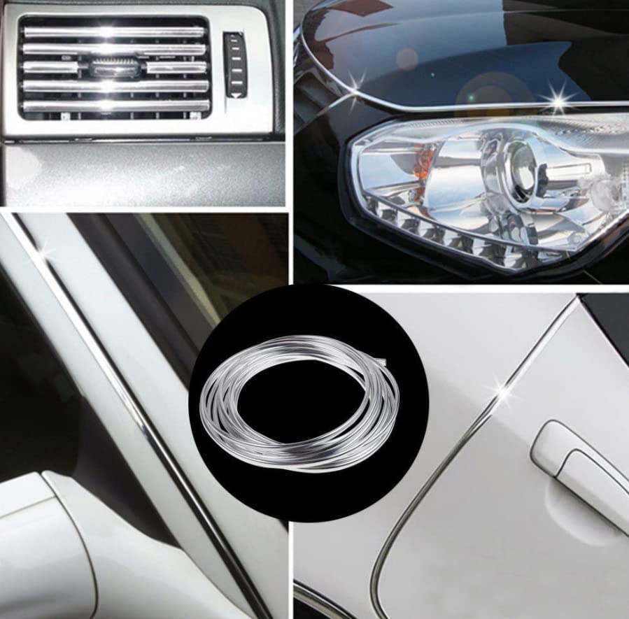 U Shape DIY Rope Car Interior Exterior Styling Air Vent Grille Decoration Strip Moulding Rope (3 Meters) - View 2 of 4