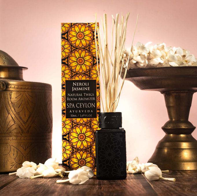 Neroli Jasmine Natural Twigs Room Aromizer Spa Ceylone Ayurveda (50ml) - View 4 of 4