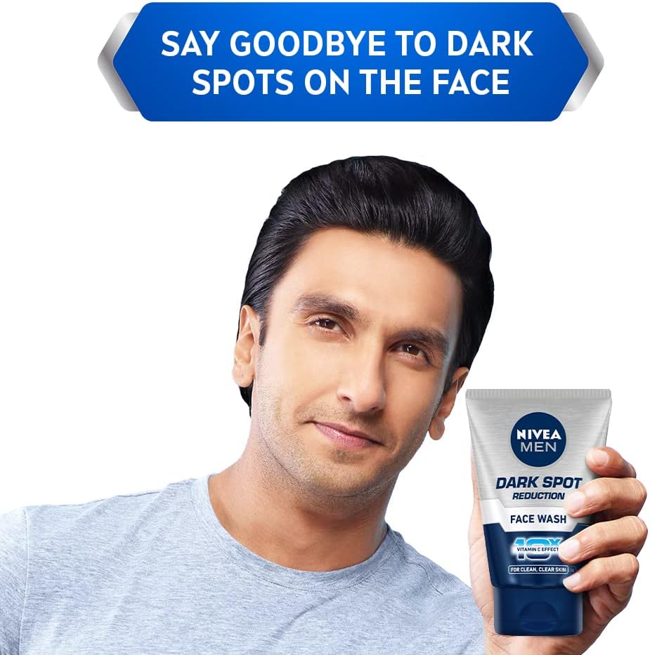 NIVEA Men Face Wash, Dark Spot Reduction, for Clean & Clear Skin with 10x Vitamin C Effect, 100 g - View 3 of 3