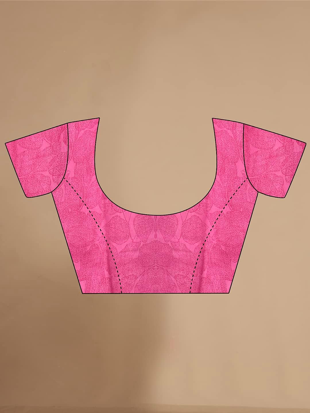 Rekha Maniyar Women's Floral Pattern Cotton Slub Saree With Unstitched Blouse Piece (JAGRUTI)B - View 5 of 5