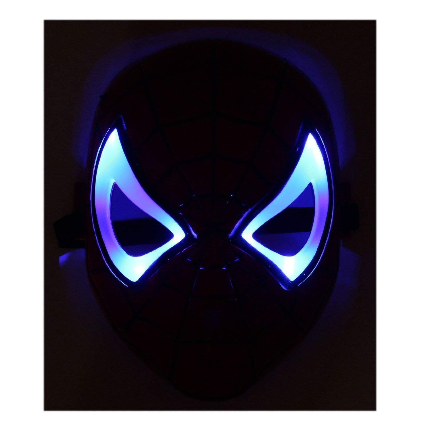 BEAU STUTI Mask for Kids,Super Hero Hulkk Camouflage Face Mask Cosplay for Party With Led Light Costume Birthday Toy Gift for Children Halloween Cosplay Masquerade Party (Spider_man) - View 2 of 3
