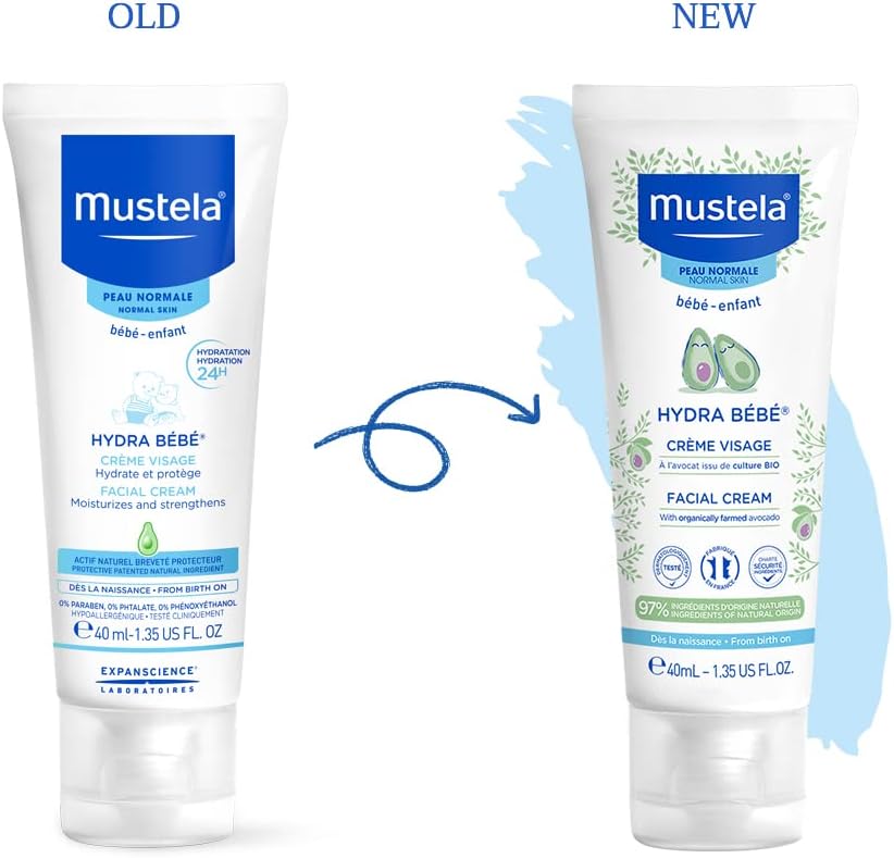 Mustela Hydra Bebe Face Cream – Daily Baby Moisturizer with Natural Avocado- 40ml - View 6 of 6