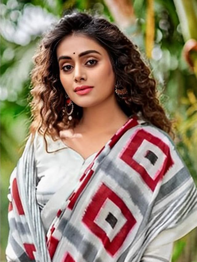 Satrani Women's Cotton Printed Saree with Unstitched Blouse Piece - View 4 of 6