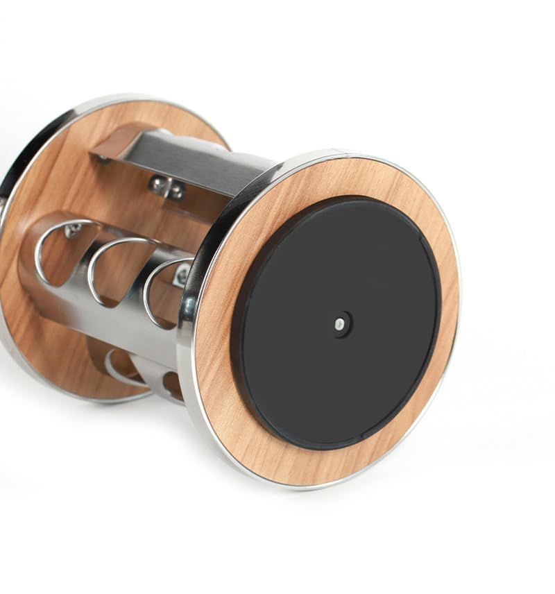 KIRFIZ Revolving Countertop Spice Rack Stainless Steel Seasoning Storage Organization, Rotating Spice Rack Carousel Tower for Kitchen Set of 16 Jars for Kitchen Restaurant Hotel Rotates 360 degree - View 5 of 7