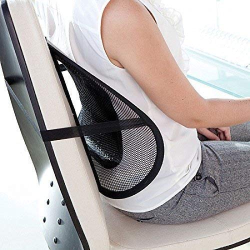 BINSBARRY Ventilation Back Rest with Lumbar Support Mesh Cushion Pad, Universal Back Lumbar Support Chairs for Office Chair, Home, Car, Seat to Relieve for Pain (Back Support) NUZ - Shop at Colombo Mall