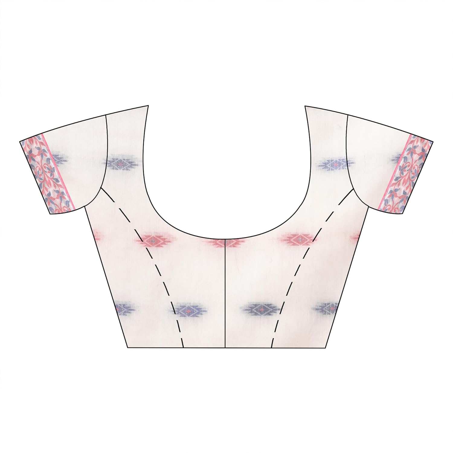 TANTLOOM Women's Cotton Silk Blend Handloom Saree - NAVAPATRIKA Design - With Blouse Piece - View 6 of 6