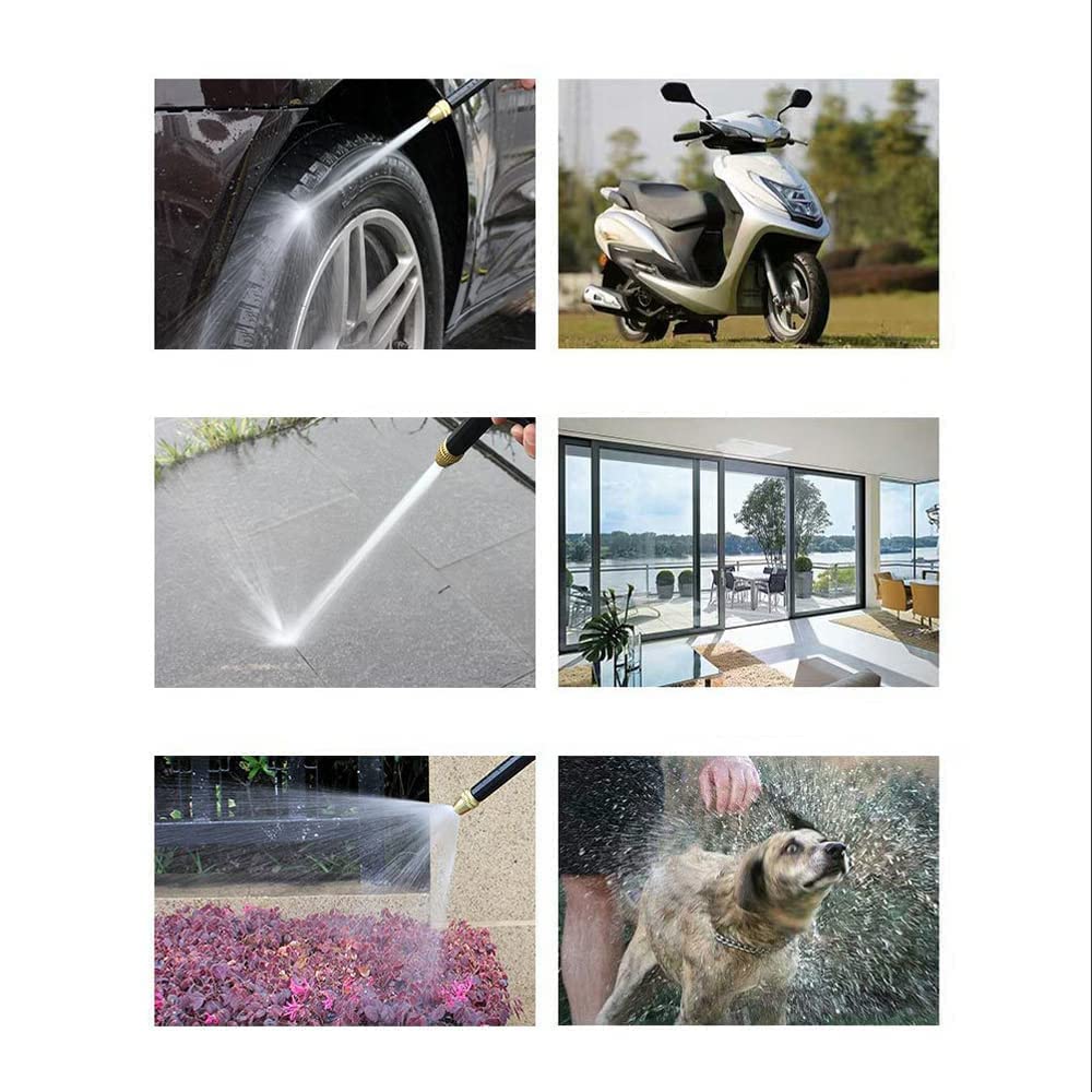 Heshiv (PACK OF 1) High Pressure Cleaning Gun,High Pressure Cleaning Nozzle,High Pressure Spray Gun,Garden Hose Nozzle,Car Wash,Pressure Water,Nozzle Cleaning Water,Gun Pistol Grip Spray - View 6 of 6