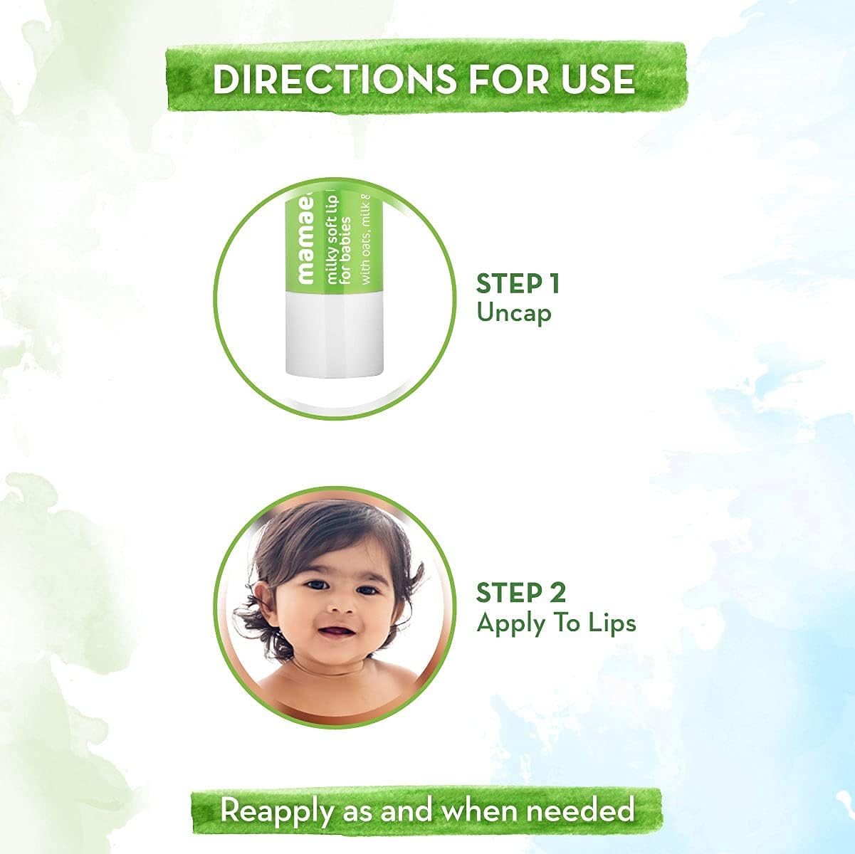 MAMAEARTH Natural Milky Soft Lip Balm for Kids, Babies for 12 Hour Moisturization, with Oats, Milk &amp; Calendula, 4g - Image 6