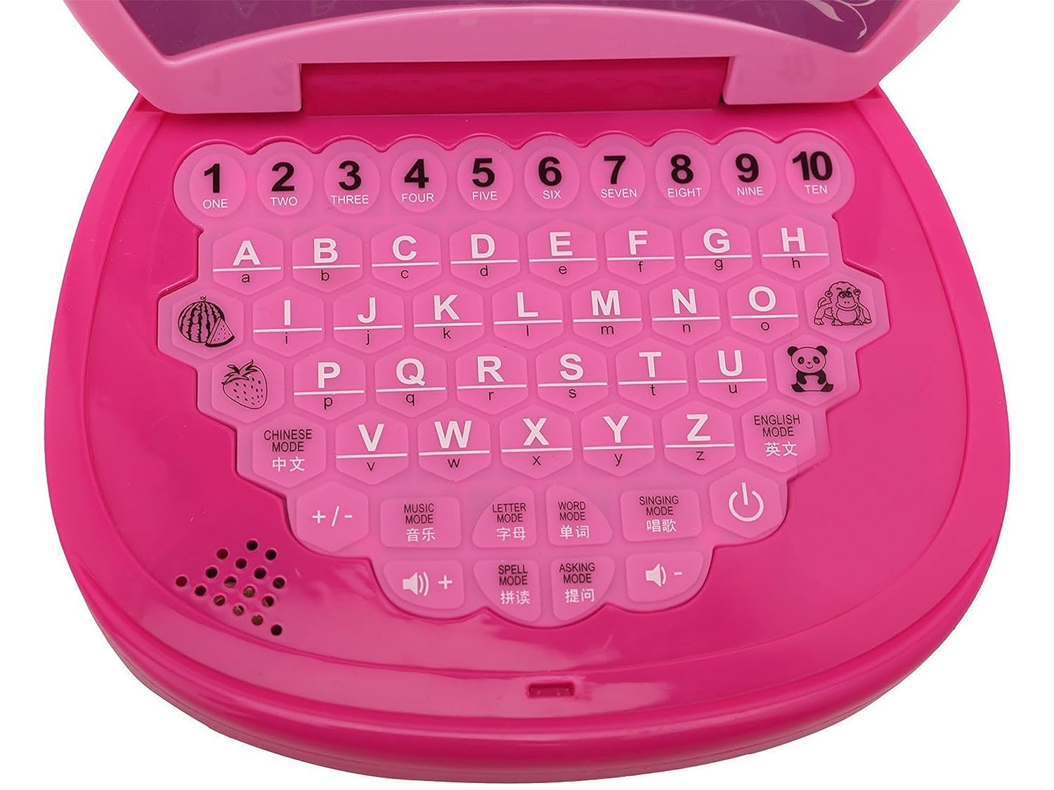 myhoodwink® Kids Baby Laptop Computer Toy for Kids Activity Electronics Number &amp; Alphabet, Learning Educational Toy Charts for Kids 3 4 5 6 7+ Years (Pink) - View 2 of 5