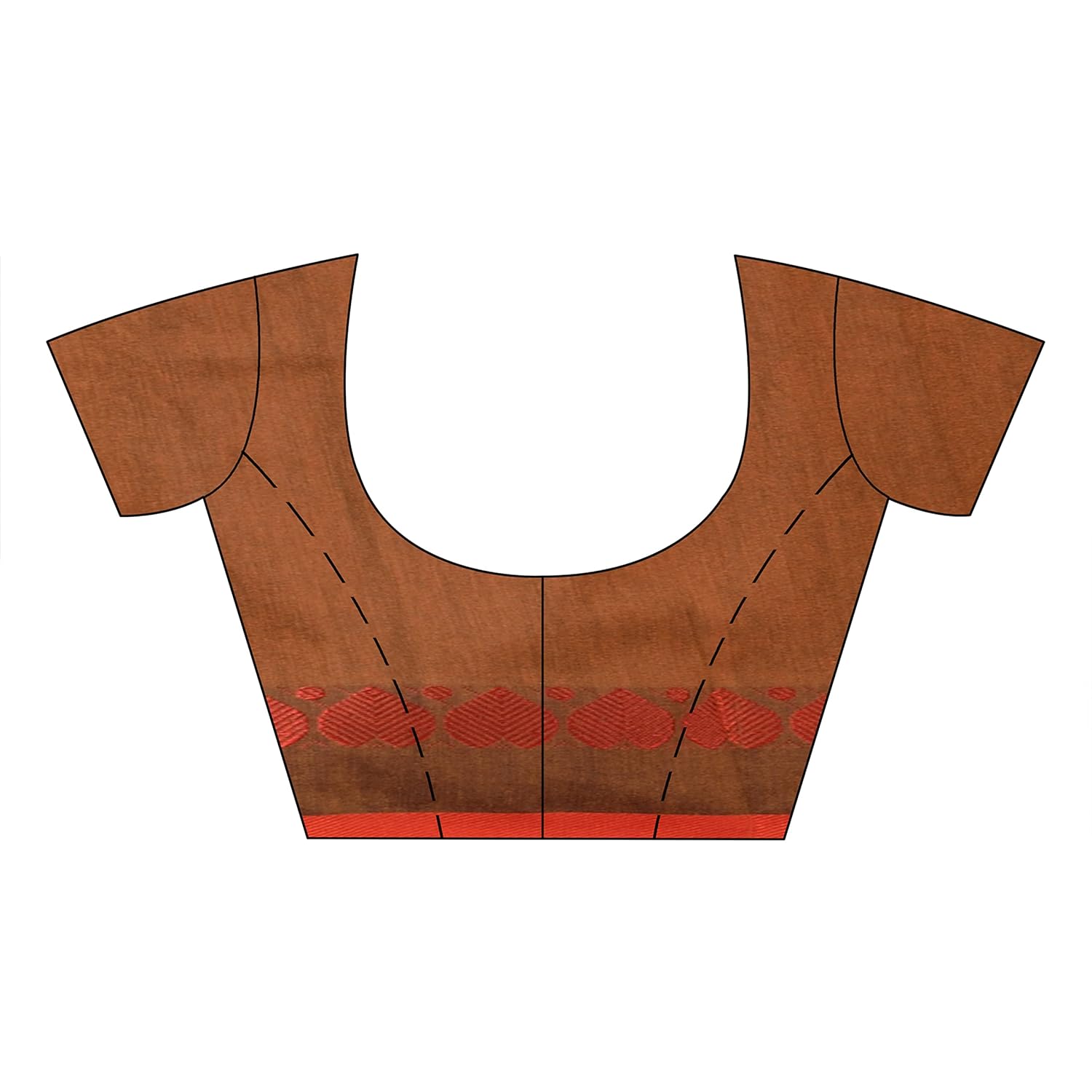 TANTLOOM Tantaloom Women's Traditional Bengali Tant Handloom Cotton Saree Fever of Love Design With Blouse Piece - View 6 of 6