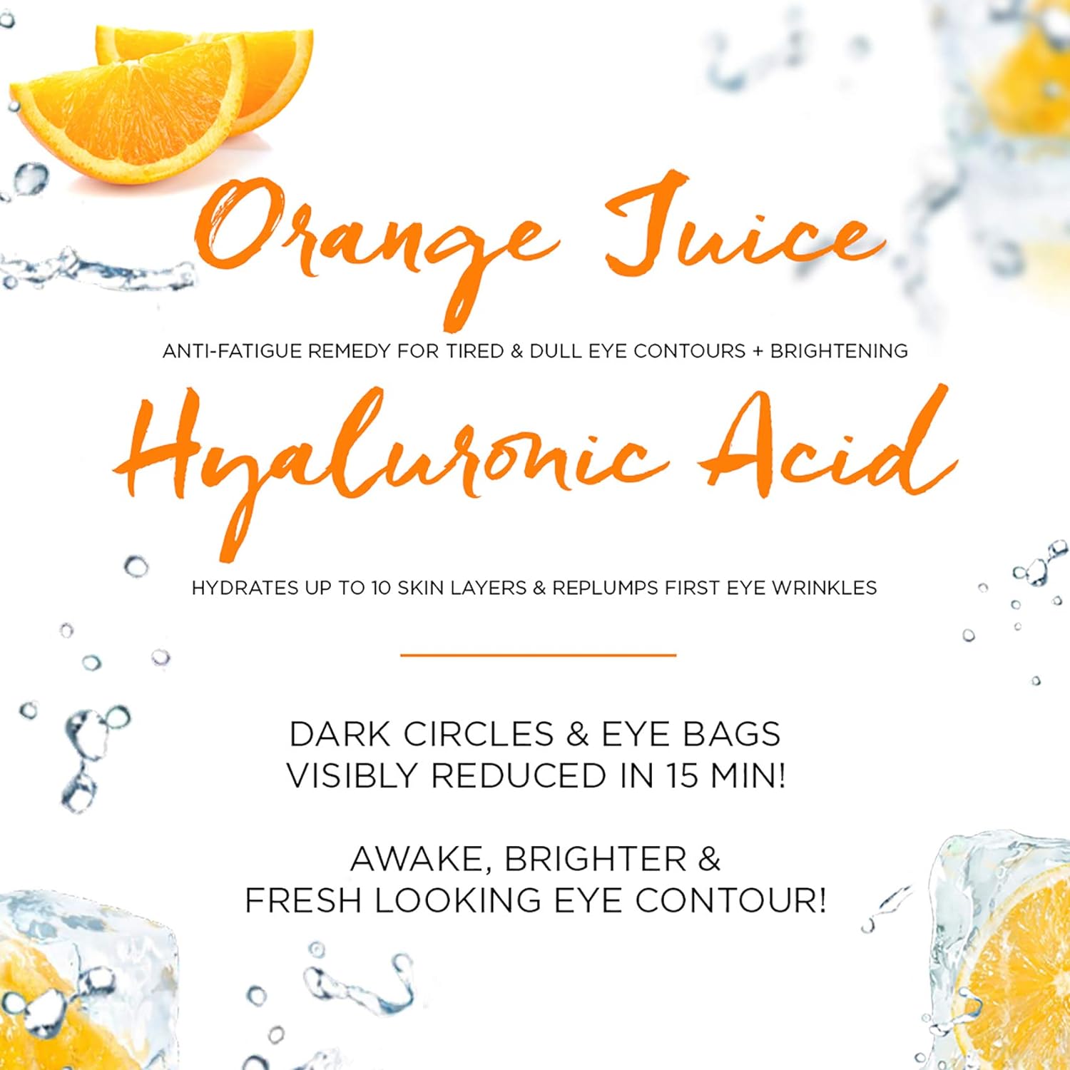 Garnier Skinactive Orange Juice Hydrating Eye Face Mask For Anti Dark Circles 6G, 1 Mask - View 3 of 5