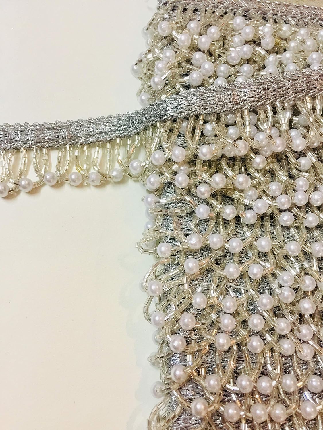 EERA FASHION ICING PRIVATE LIMITED Silver Sequence Lace 9 Meter For Dresses,Crafts,Home Decor - Related product