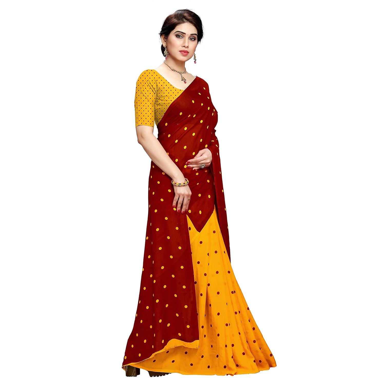 Anand Sarees Georgette Saree with Blouse Piece - Image 4