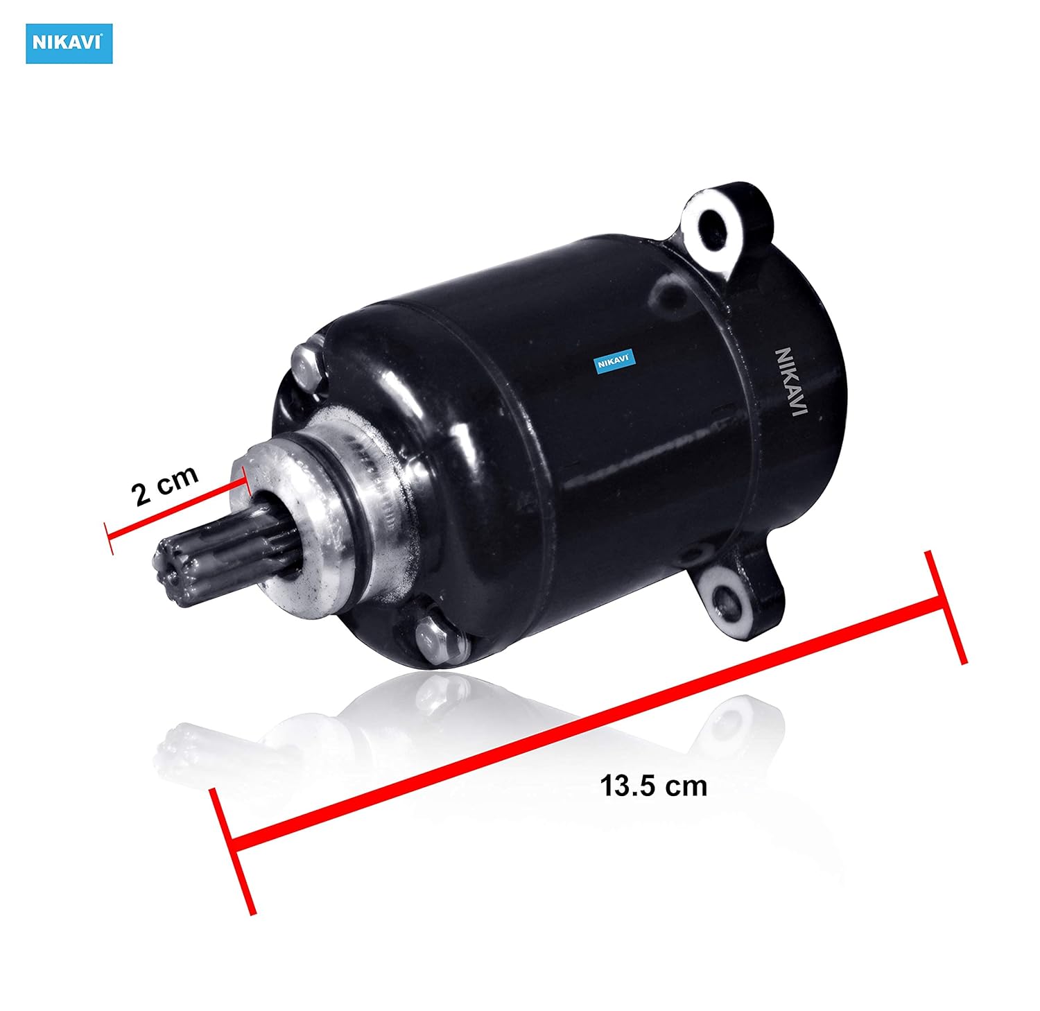 NIKAVI SM19 Self Starter Motor Assembly Compatible for Bajaj Pulsar 135 - View 2 of 4