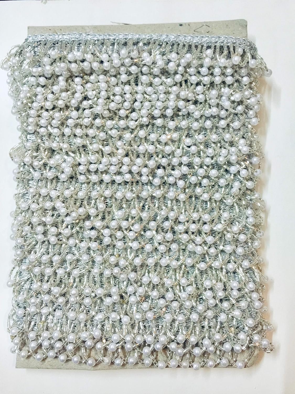 EERA FASHION ICING PRIVATE LIMITED Silver Sequence Lace 9 Meter For Dresses,Crafts,Home Decor - View 3 of 5