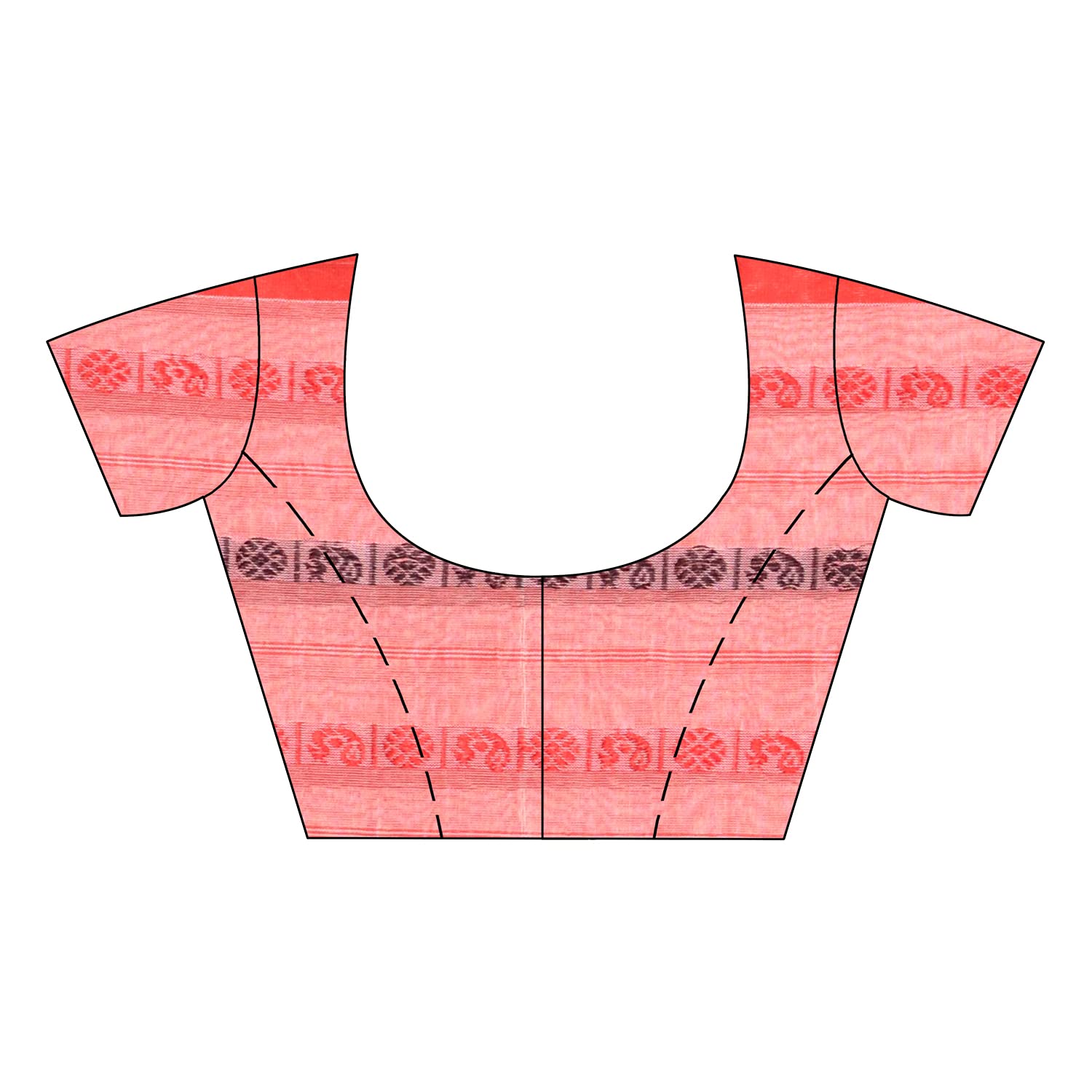 TANTLOOM Women`s Traditional Bengali Bengamuri Pure Handloom Cotton Saree With Blouse Piece - View 6 of 6