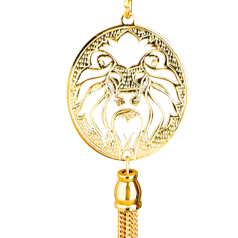 Elita EK OMKAR CAR Dashboard for CAR Decor CAR Accessories Handcrafted in Brass Decorative Showpiece - 5 cm (Brass, Gold) - View 4 of 4