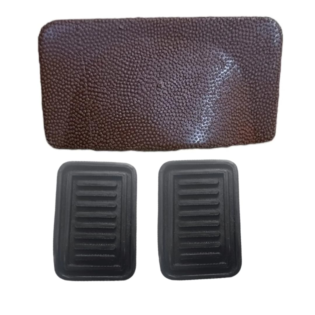 MY IND Car Accessories,Combo Pack Dash Board Lock for Mahindra Bolero Zlx New Model ABS Glove Box Latch &amp; 2 PIS Brake &amp; Clutch Foot Pedal Pad,Rubber Cover Part No [1723] - Related product