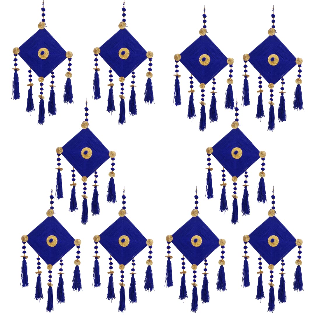 CraftVatika Kites Wall Hanging Home Decoration Items Sets, Anniversary, Birthday, Haldi Mehandi Ceremony, Wedding Decorations Items Sets for Marriage Home Stage Backdrop (Blue, 2) - View 3 of 3