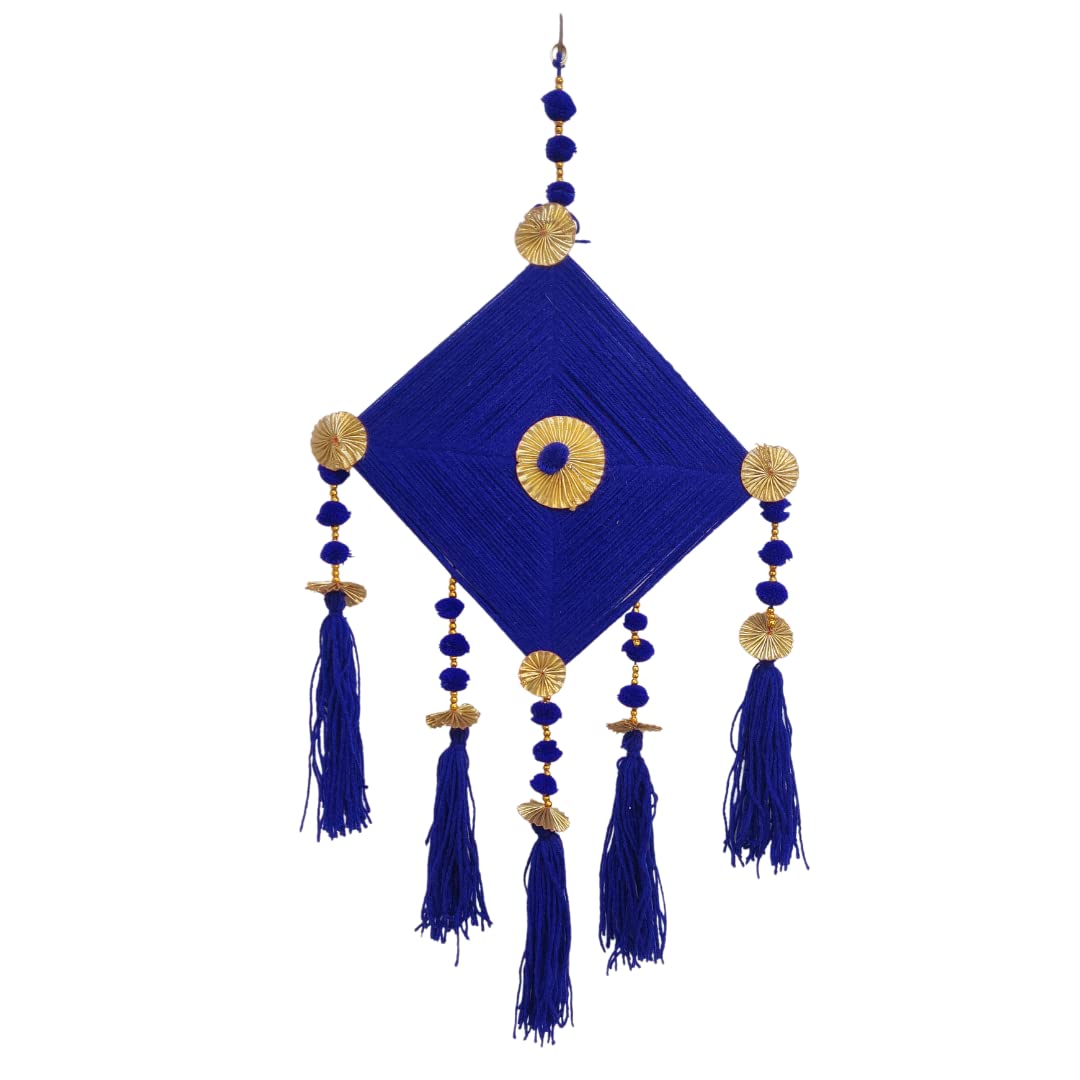 CraftVatika Kites Wall Hanging Home Decoration Items Sets, Anniversary, Birthday, Haldi Mehandi Ceremony, Wedding Decorations Items Sets for Marriage Home Stage Backdrop (Blue, 2) - View 2 of 3