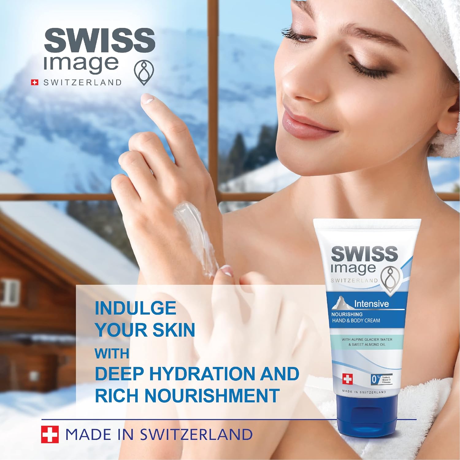 Swiss Image Intensive Nourishing Hand and Body Cream, Deep Moisturizer, Provides Hydration and Nourishment, Suitable for All Skin Types, 75ml - View 3 of 6