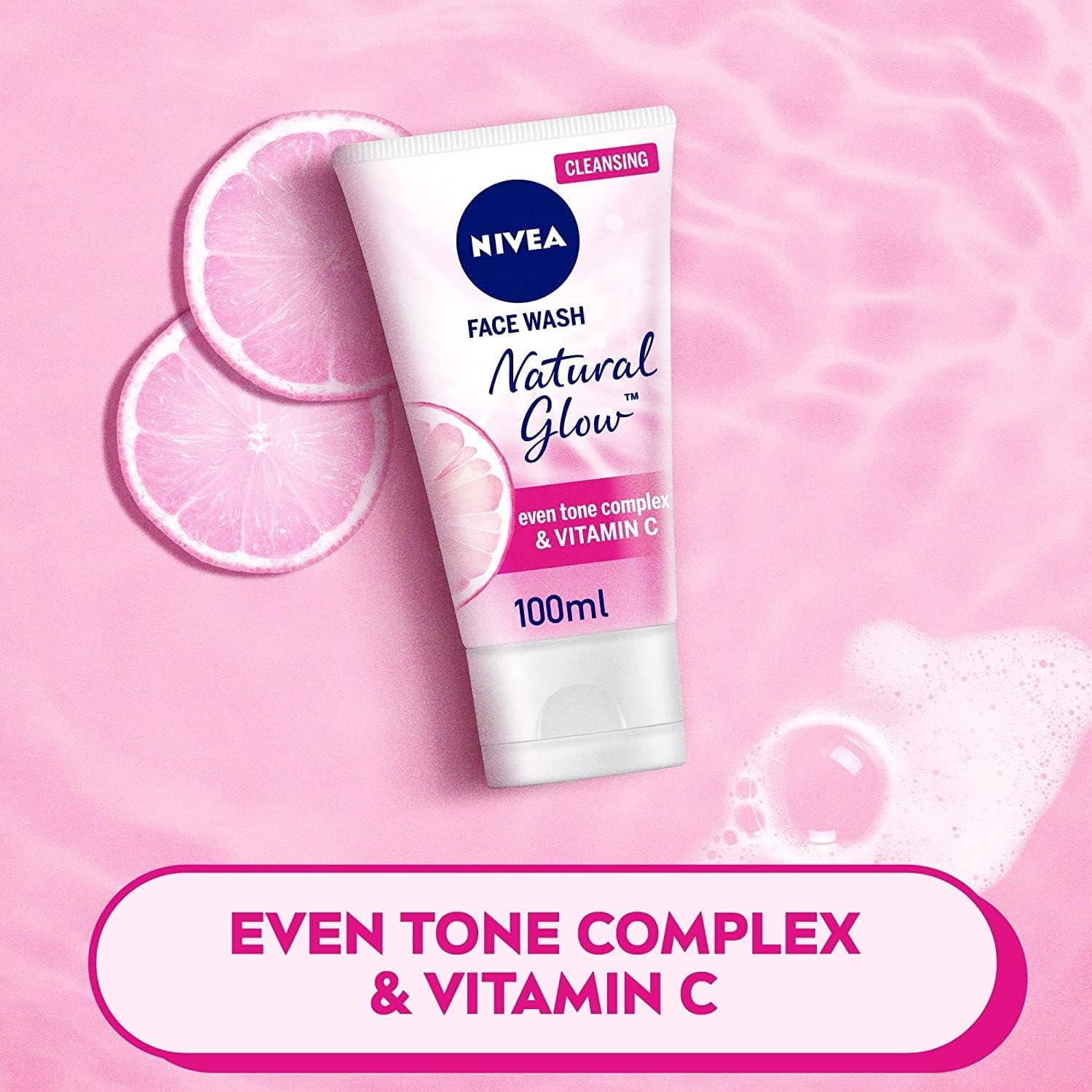NIVEA Face Wash Cleanser, Natural Glow, Even Skin Tone, 100ml - View 2 of 5