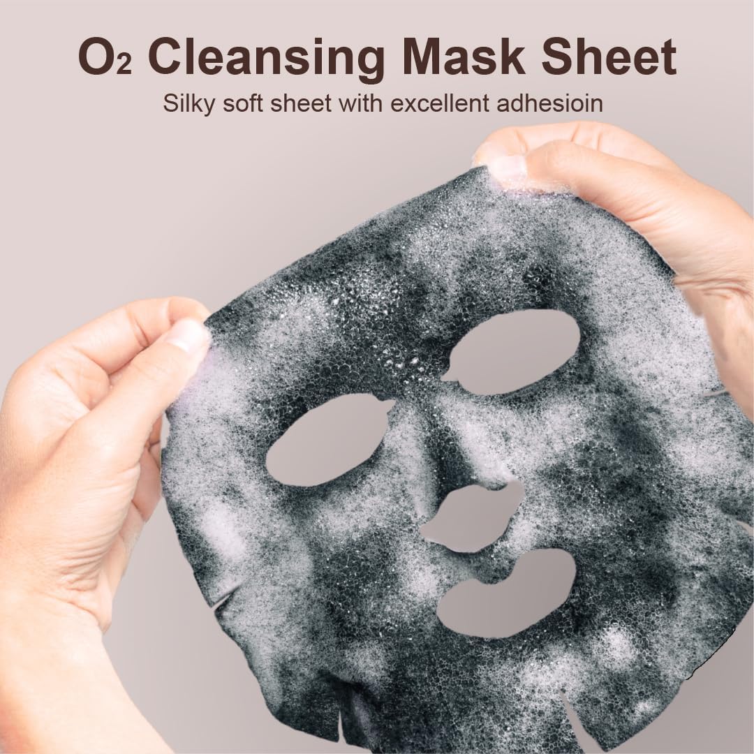 PUREDERM Deep Purifying Black O2 Bubble Sheet Mask Volcanic - 1 Piece - View 4 of 5