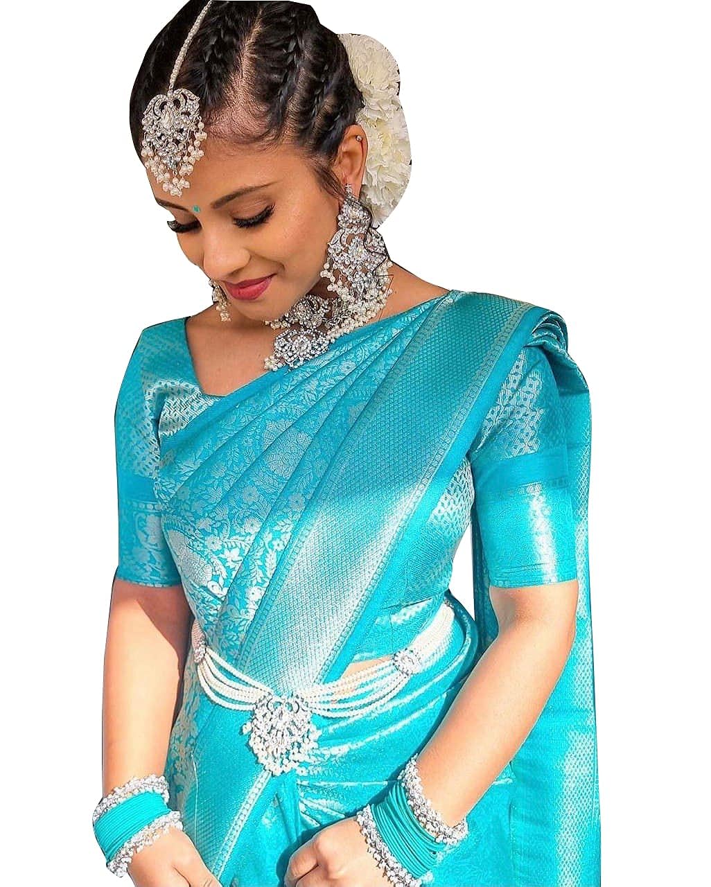 Avantika Fashion Women's Amazing Kanjivaram Soft Lichi Silk Banarasi Saree With Blouse Piece - Related product