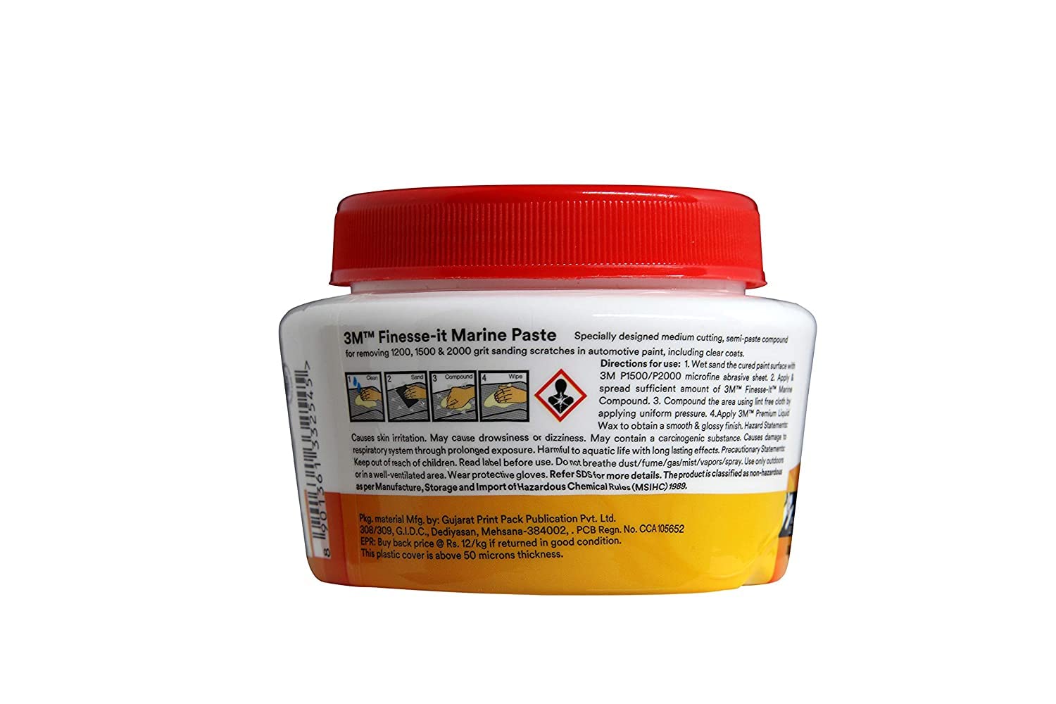 3M Finesse It Marine Car Paste (200 g ) | Remove Minor Scratch Marks from Heavily Oxidized Surfaces | Adds more Gloss | - View 2 of 6