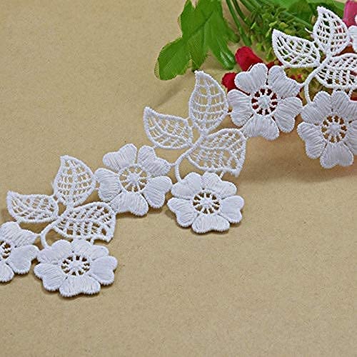 ORIENT LACE CRAFT White lace and Border Material (5 cm) Qty 10 Meter - View 2 of 5