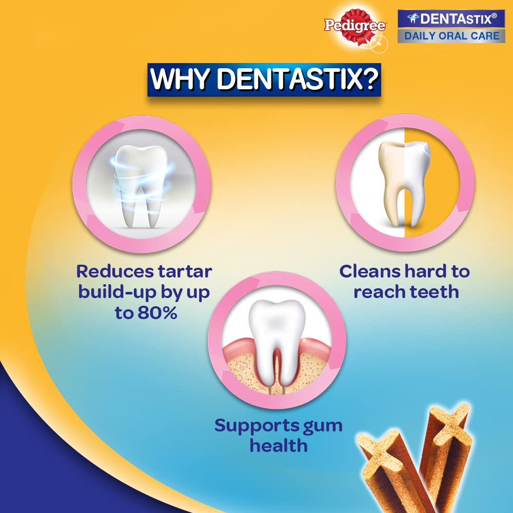 Pedigree Dentastix Dog Treat Oral Care For Adult Medium Breed (10-25 Kg), (28 Sticks) 720G Monthly Pack, Chicken - View 2 of 5