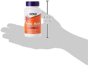 Now Foods Folic Acid 800 mcg With B12 Tablets - 250 - Image 4