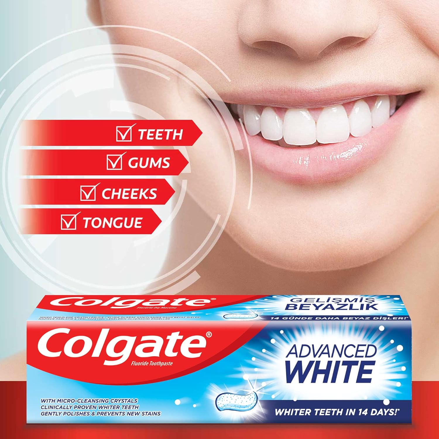 Colgate Advanced White Toothpaste - 2 x 100 ml - View 2 of 4
